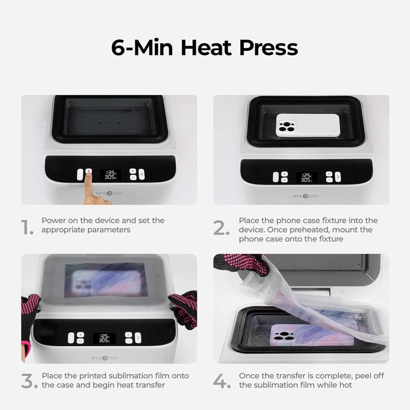 Automatic Vacuum Heat Press for Phone Cases & Custom Sublimation Crafts