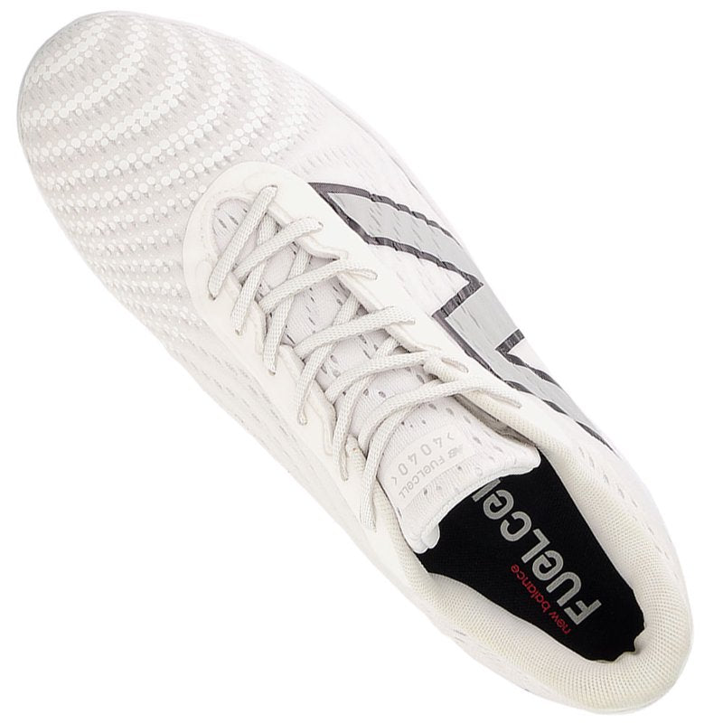 Men's Baseball Cleats FuelCell 4040v7 Low Metal Spikes White Grey