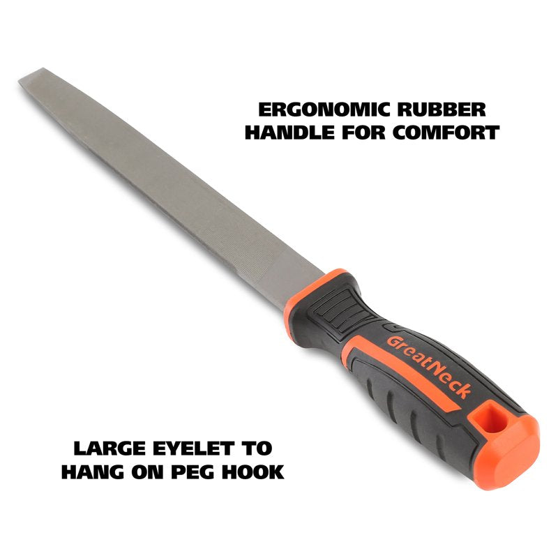 10-Inch Steel Mill File for Sharpening Saws, Knives & Tools