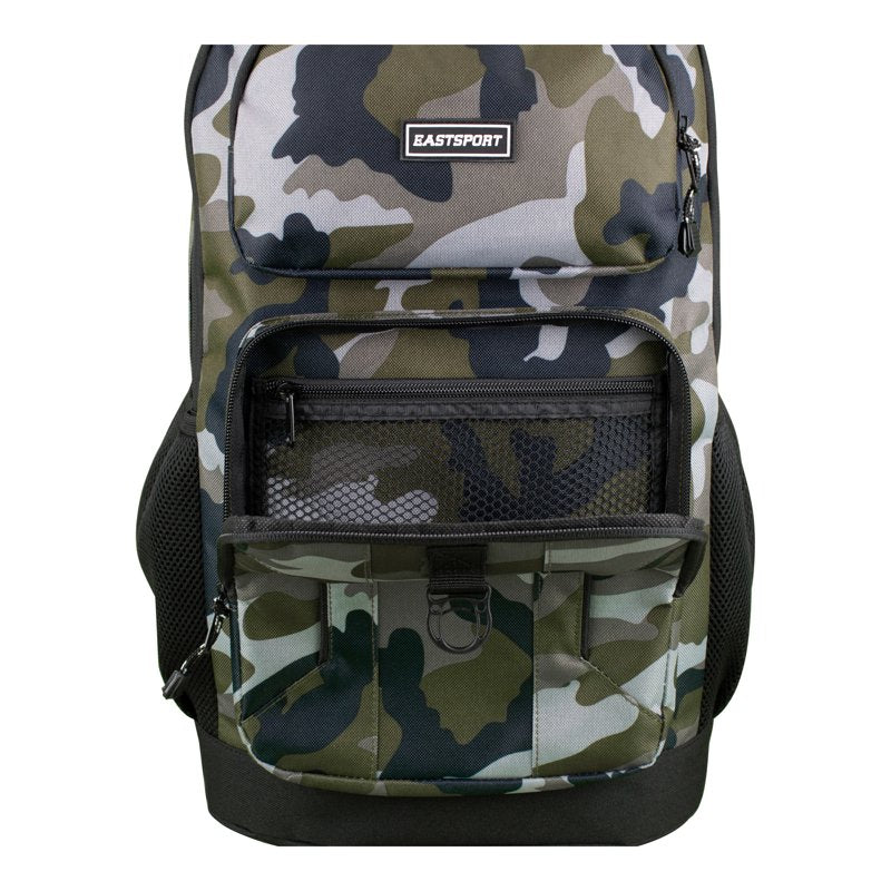Unisex Camouflage Backpack with Laptop Sleeve & Water-Resistant Base