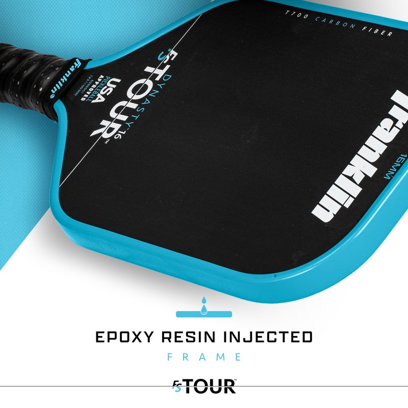 Dynasty 16mm Blue Pickleball Paddle by Franklin Sports - FS Tour Series
