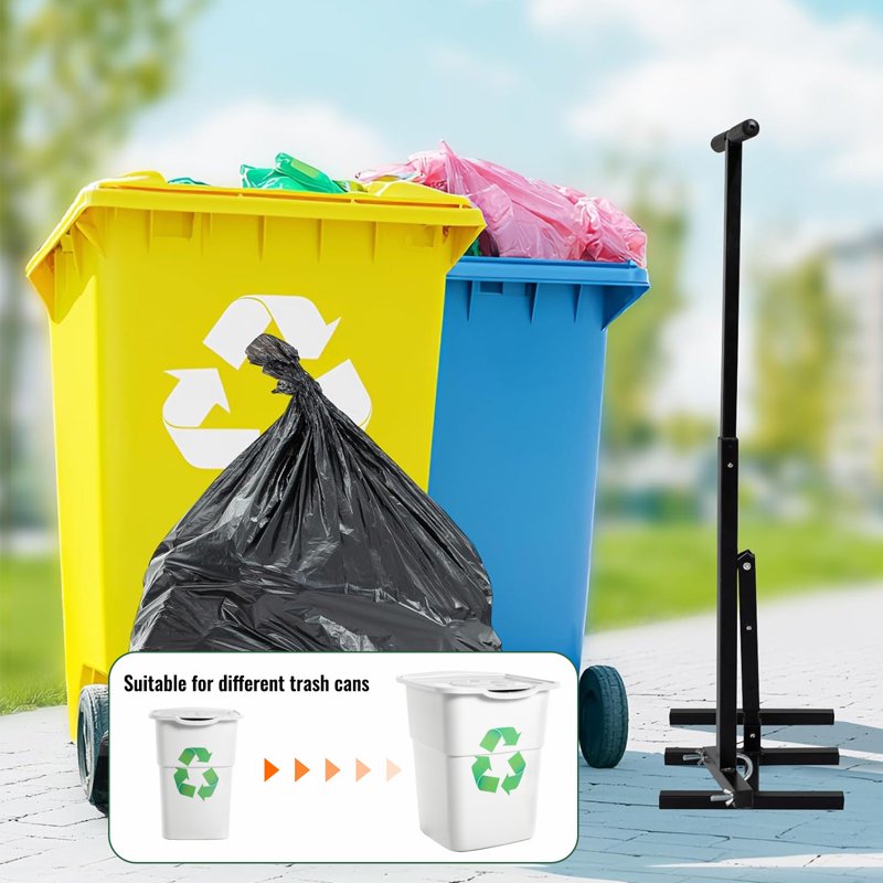 Geemuslly Trash Compactor - 360L Manual Heavy-Duty Waste Bin for Kitchen, Restaurant & Outdoor Use - Variation of THIS listing