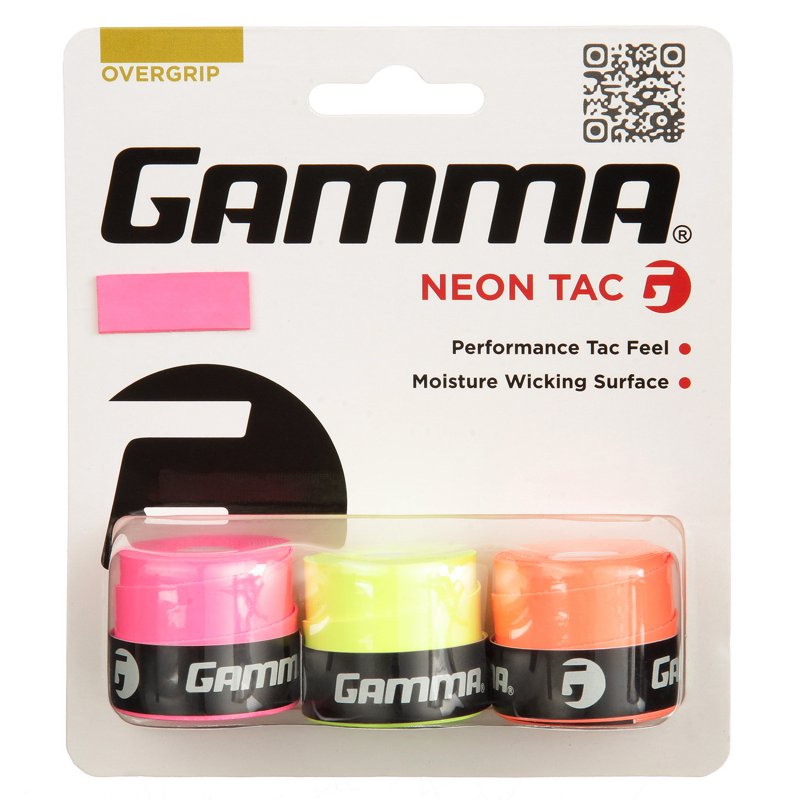 Neon Tennis Racket Overgrip Pack - Moisture-Wicking, 3 Count