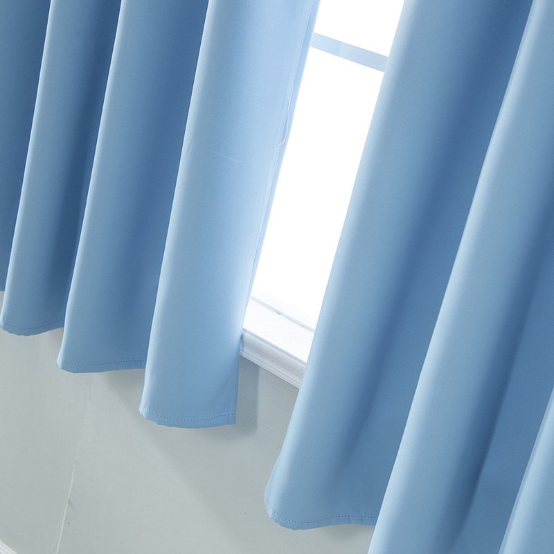 Blackout Window Curtains 2 Pack, Adjustable Length, Thermal Insulated Drapes for Bedroom, Kitchen, Bathroom, Basement - 29x36 In