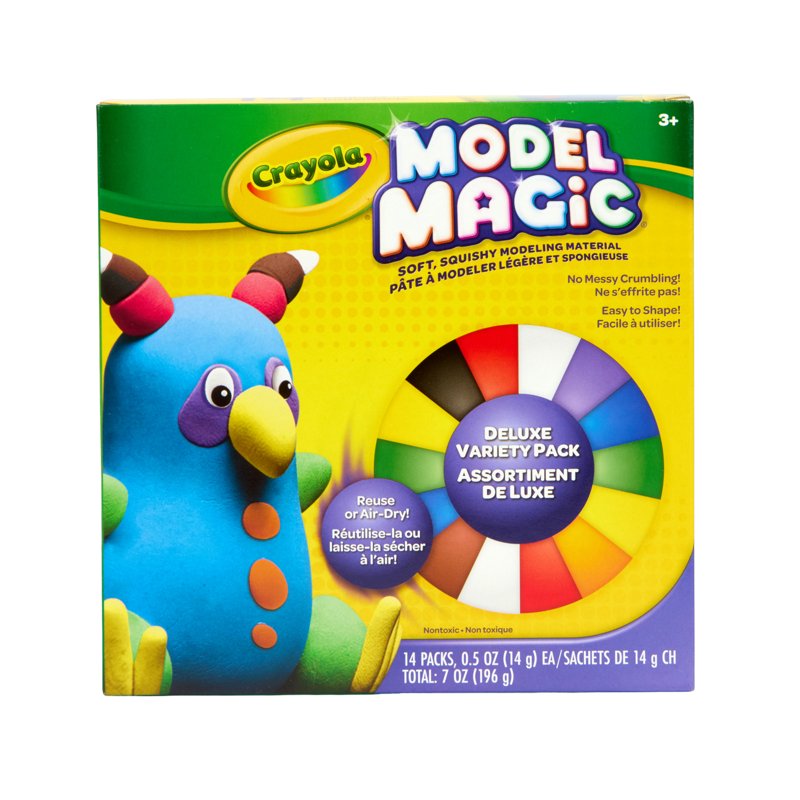 Crayola Model Magic Deluxe Variety Pack - 14 Vibrant Air-Dry Clay Sets for Kids & Art Projects