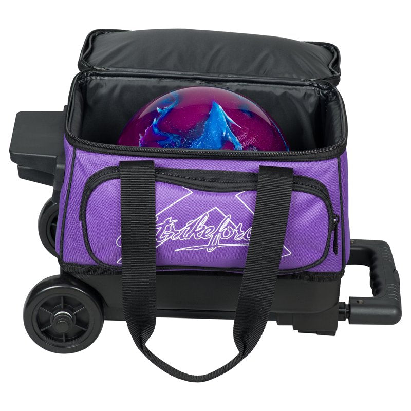 Hybrid Single Bowling Ball Roller Bag – Purple Variation