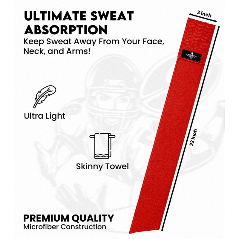 Football Towel with Hook & Loop Fastener - Quick-Dry, Absorbent QB Towel for Game Day