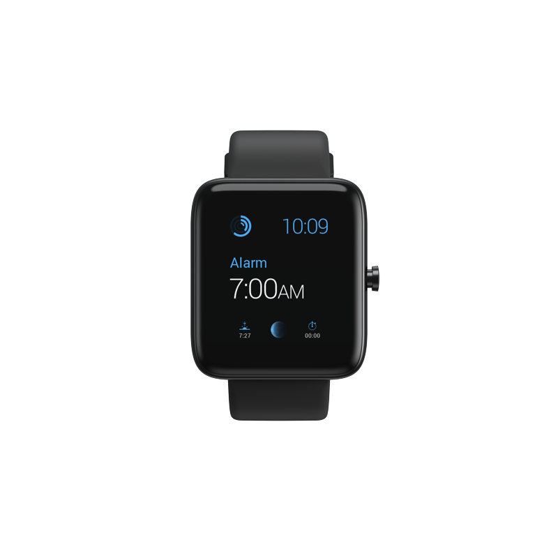 Smartwatch with Sleep Monitor GPS Workout Tracker Water Resistant - 3Plus Vibe Lite Black
