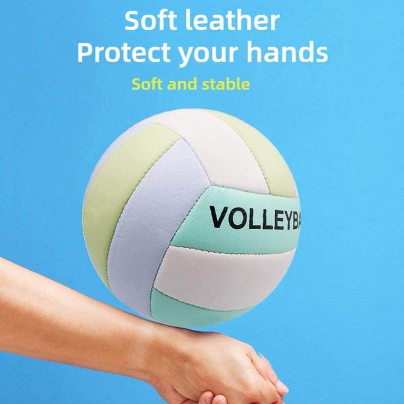 Official Size Waterproof PVC Volleyball for Indoor Outdoor Play - Recreational Ball