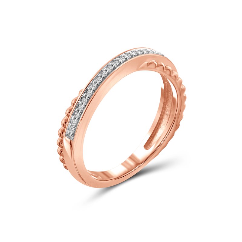 Diamond Accent Rose Gold Over Silver Rings for Women - Multiple Sizes