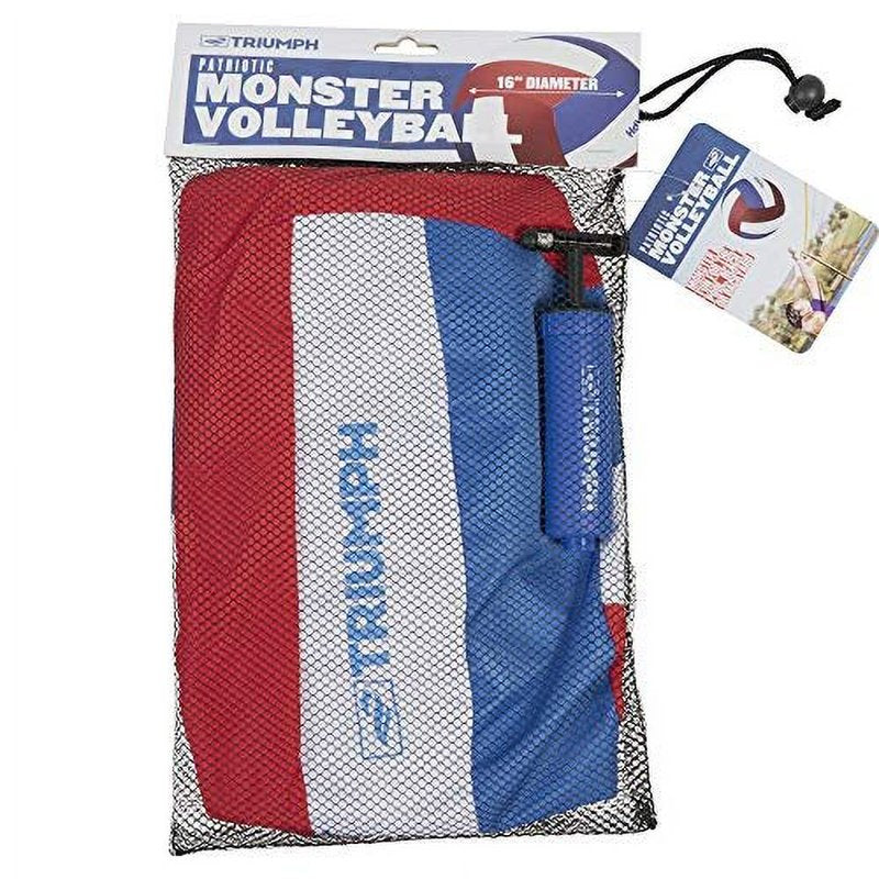 Patriotic Monster Volleyball - Water-Resistant 16-Inch Beach & Backyard Play