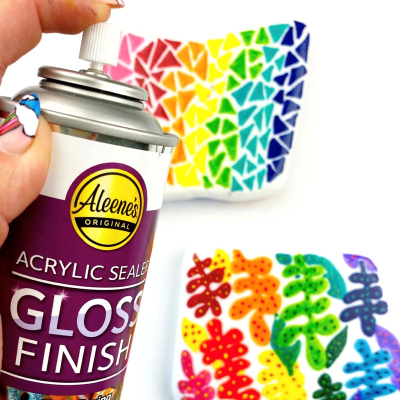 Clear Acrylic Spray Sealer Gloss 6 oz - Protective Finish for Crafts & Surfaces