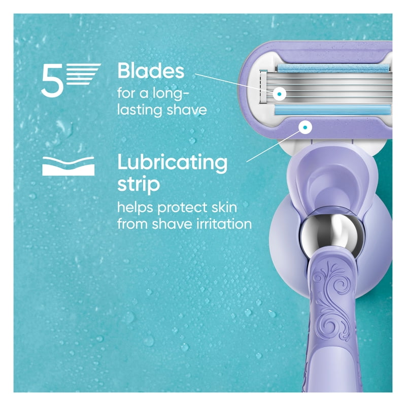 Venus Deluxe Smooth Swirl Women's Razor Blade Refills - 6 Count