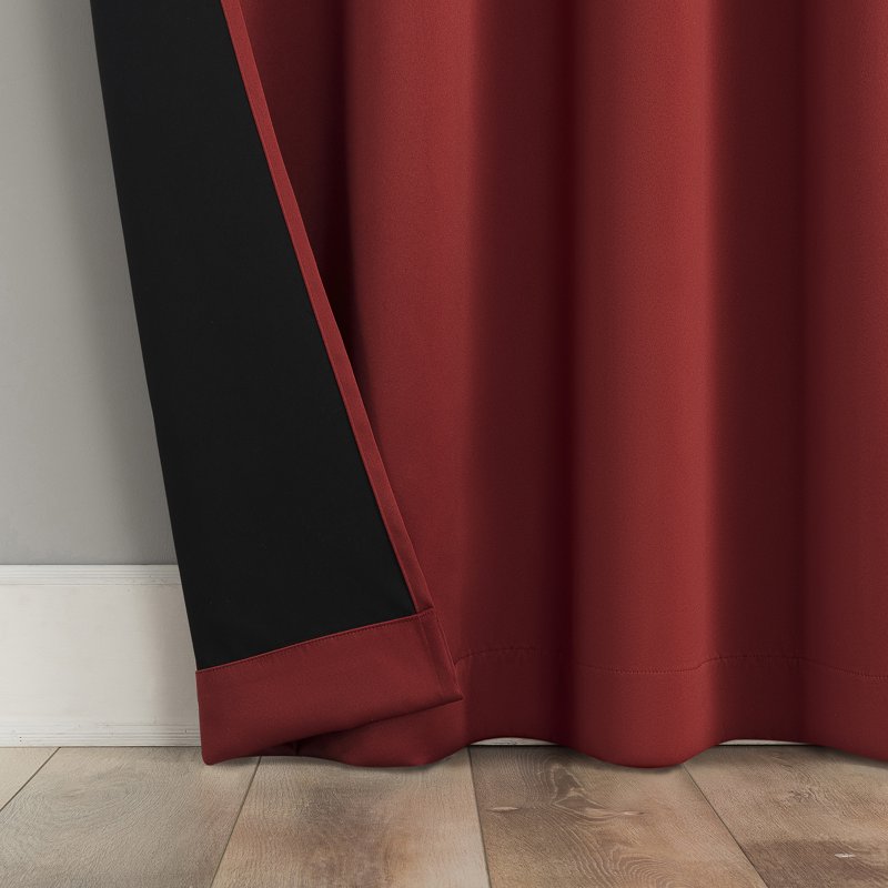 Blackout Window Curtain Panel Pair - Thermal, Noise Reducing, Rod Pocket Design