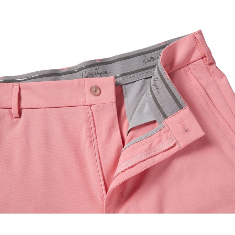 Walter Hagen Men's 9" Inseam Performance 11 Micro Lines Golf Shorts - 42, Brilliant Pink