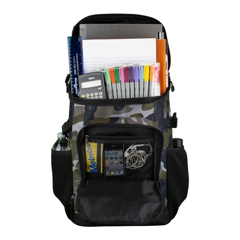 Unisex 18-Inch Victory Top Loader Backpack with Multiple Pockets and Water-Resistant Bottom