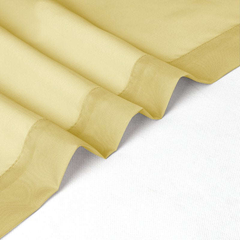 Lightweight Sheer Curtain Pair - 42x54 Inch Voile Window Drapes for Living Room & Kitchen