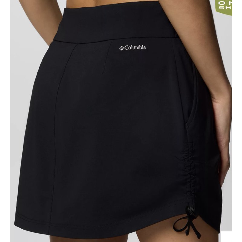 Women's Omni-Shield Stretch Skort - UPF 50 Sun Protection, Adjustable Length, Black, Small
