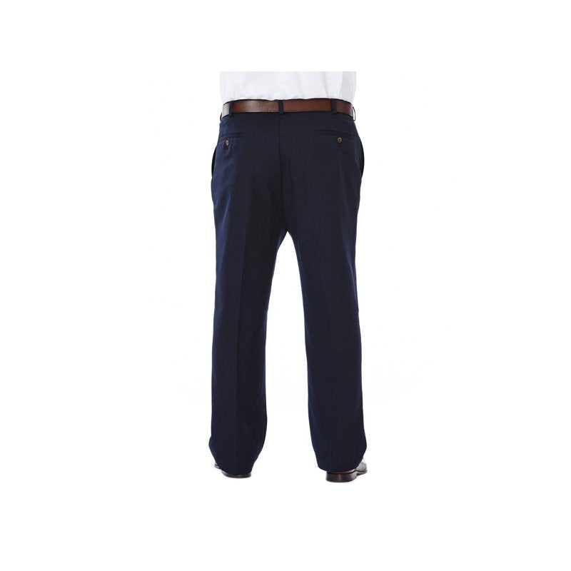 Haggar Cool 18 Pleat-Front Dress Pant - Classic Fit, Navy, 50x30