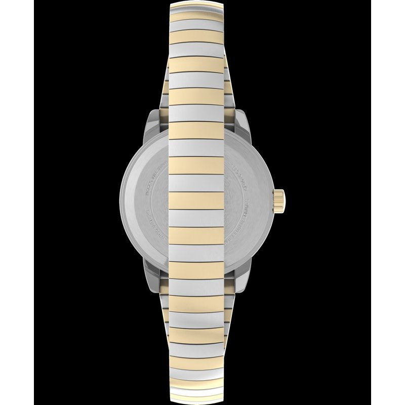 Timex Women's Easy Reader 25mm Watch with Two-Tone Case & White Dial