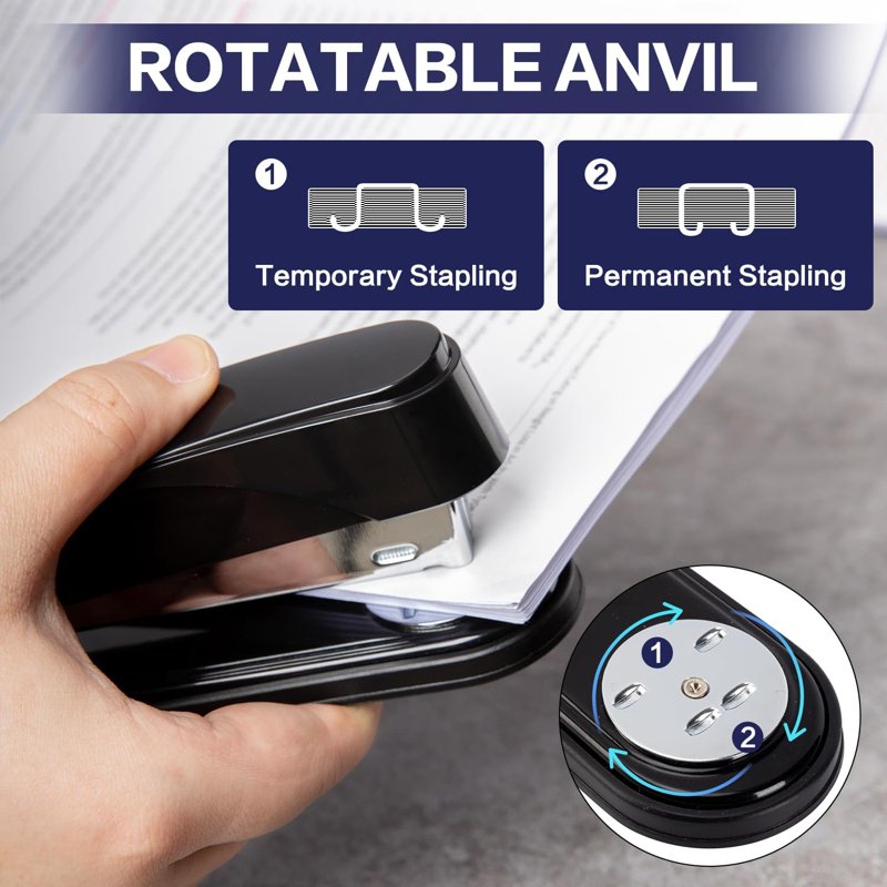Heavy Duty Stapler for 50 Sheets with Staples and Remover – No Jam Office Stapler