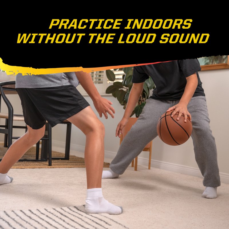 Indoor Training Basketball - Official Size 29.5 Inch Foam Dribbling Ball for Home Use