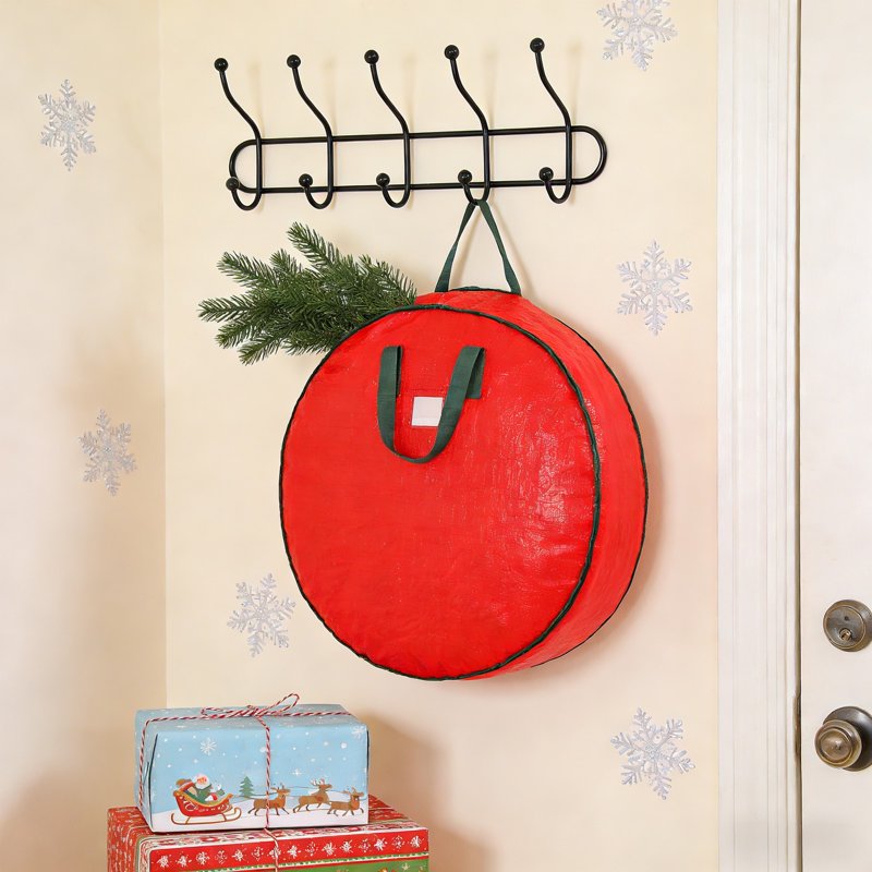 36 Inch Christmas Wreath Storage Bag Heavy Duty Large Holiday Garment Organizer