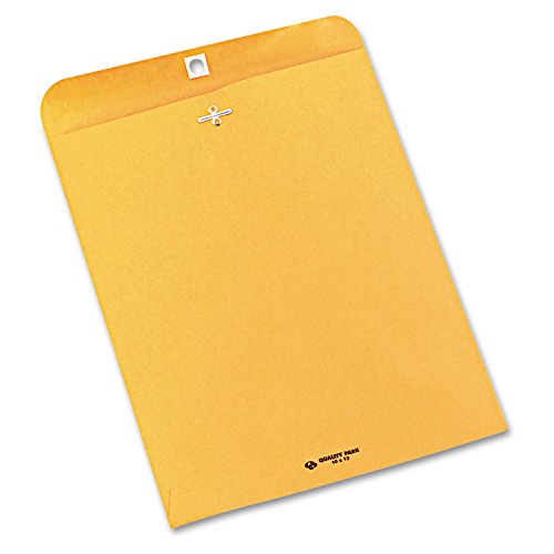 Clasp Envelopes with Dispenser - 10x13 Kraft Paper Storage Mailers, 250 Pack