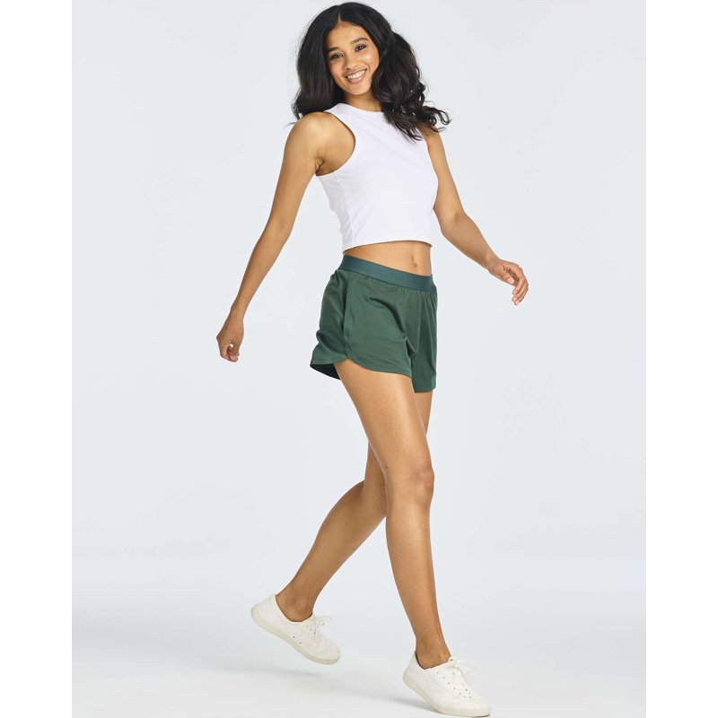 Women's 3-Inch Dry-Fit Running Shorts with Pockets - Athletic Gym Workout and Sports Shorts