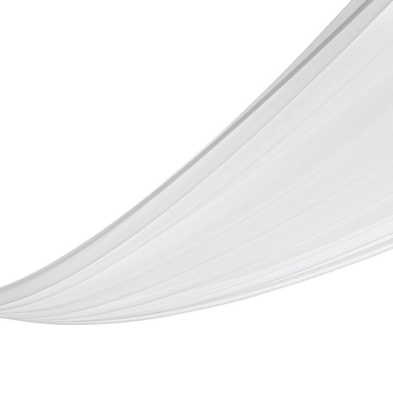 White Ceiling Drapes for Wedding - 6 Panels 5FT x 30FT Chiffon Backdrop