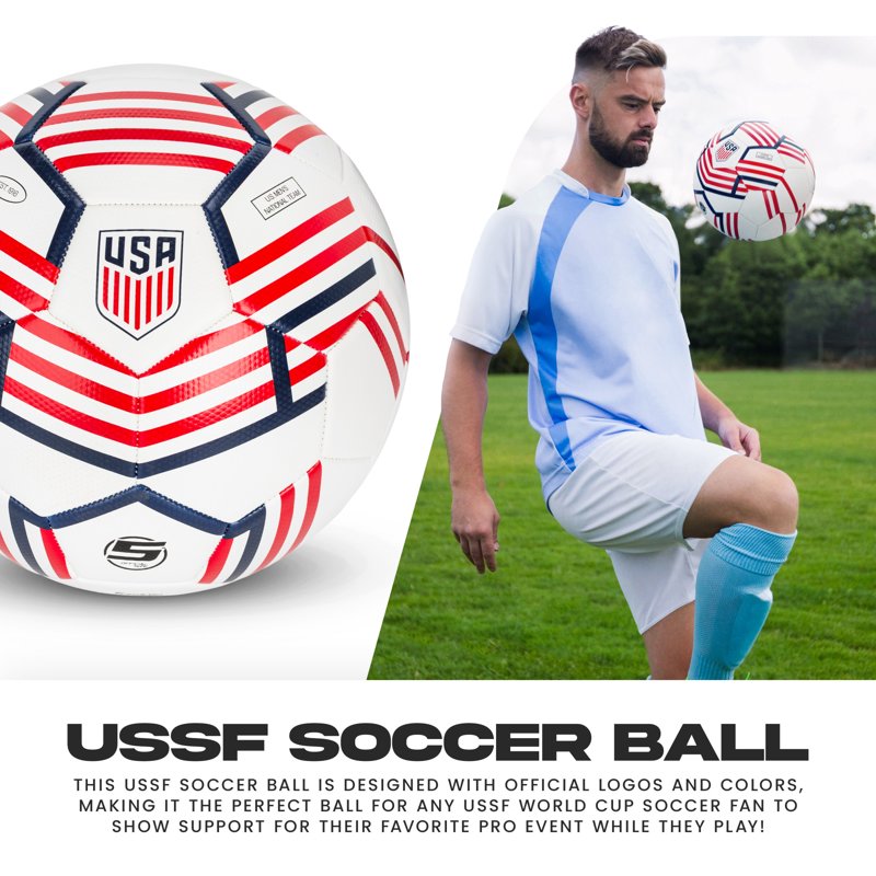 Soccer Ball Size 5 - Official US Soccer Federation White