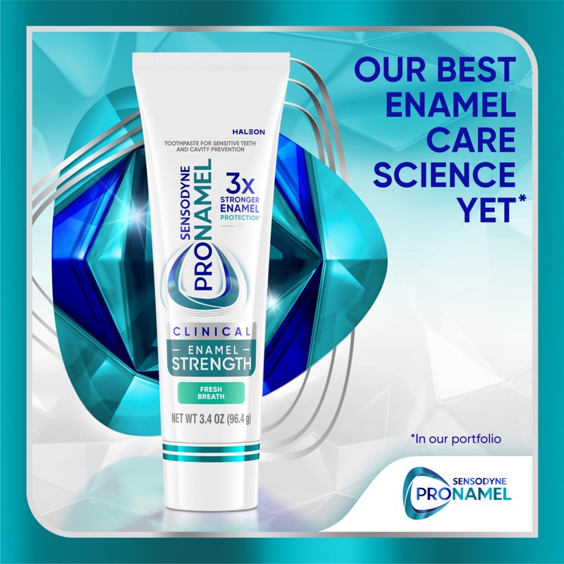 (2 Pack) Sensodyne Pronamel Enamel Strength Toothpaste - Fresh Mint, 3.4 Oz