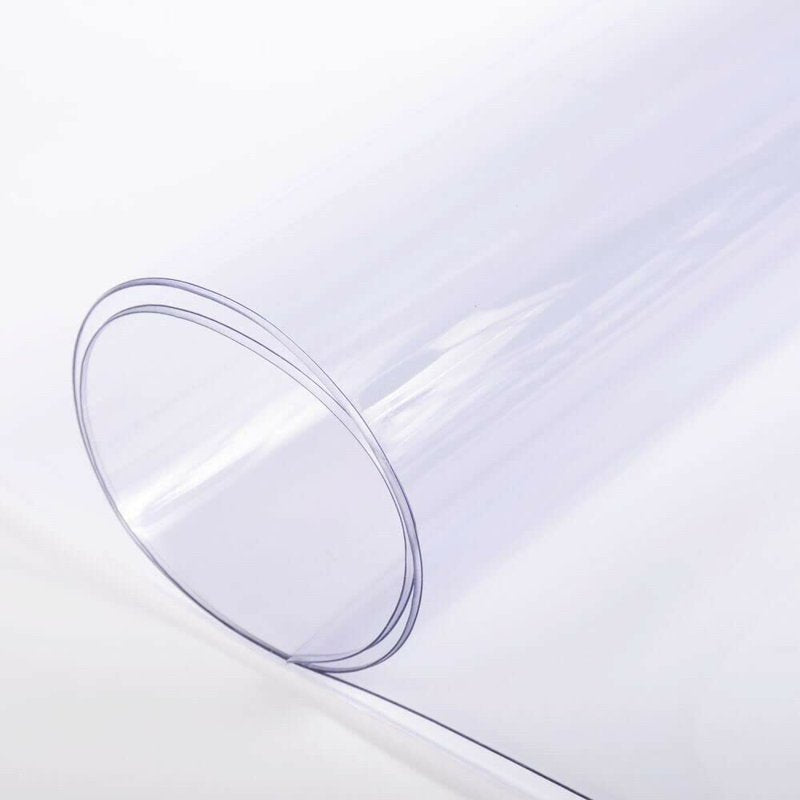 Clear Vinyl Fabric for Sewing & Craft Projects - 54x54 Inches, Durable & Waterproof