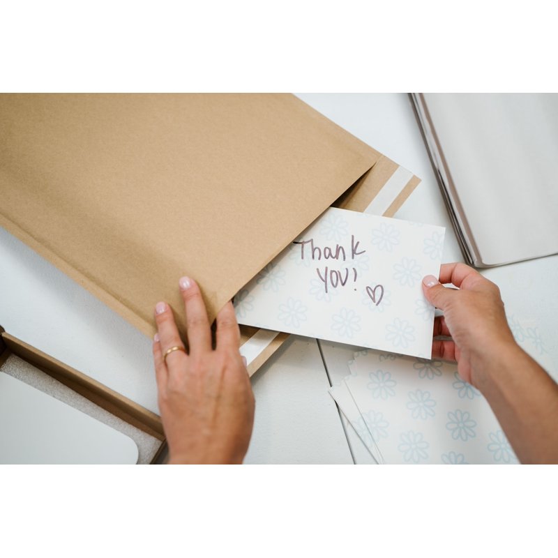Eco-Friendly Padded Paper Mailers - Brown, #5, 10.5 x 15 Inches, 5-Count