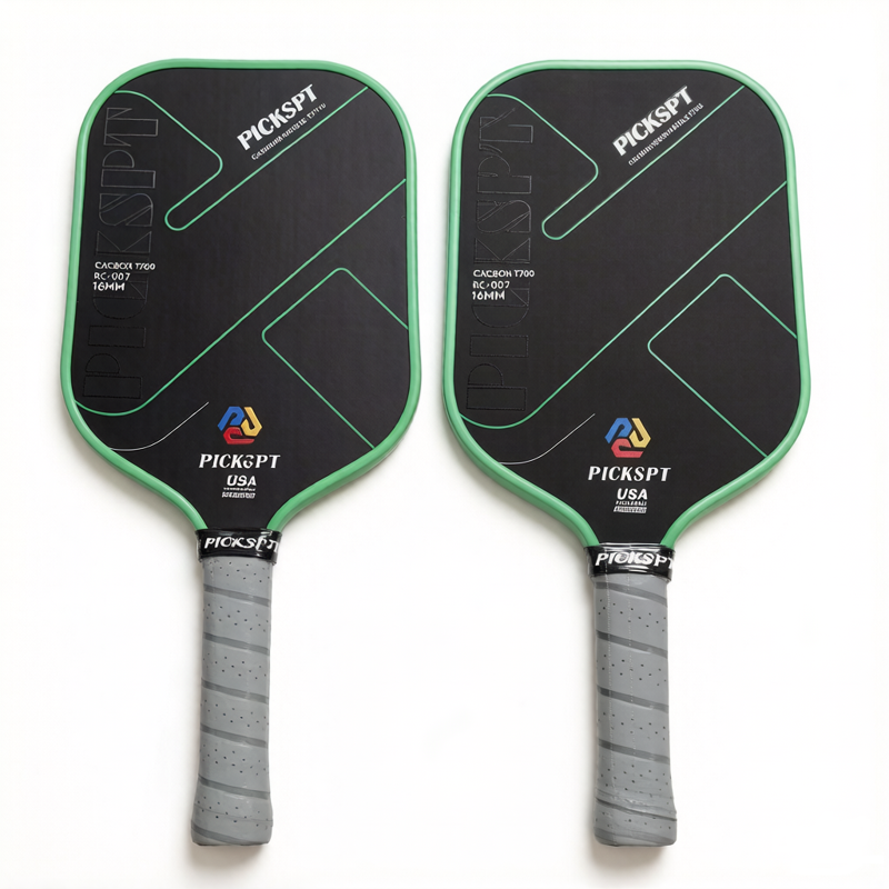 Orange 2-Paddle Pickleball Set, USAPA Approved, 16mm Carbon Fiber Core