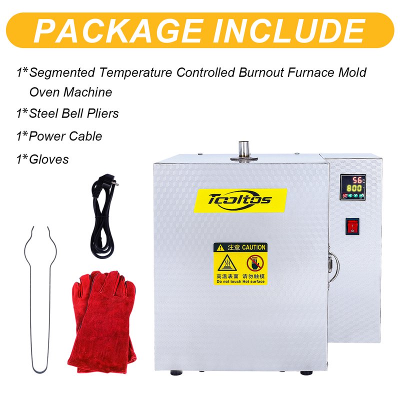 Jewelry Casting Furnace with Temperature Control 800°C - Burnout Oven Machine
