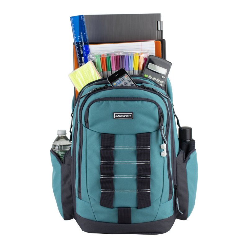 Unisex Recycled Expandable Backpack with Laptop Sleeve & Water-Resistant Bottom