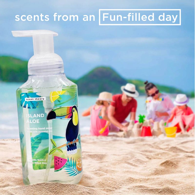 Foaming Hand Soap - Island Aloe Scent, 11 fl oz, 2 Pack