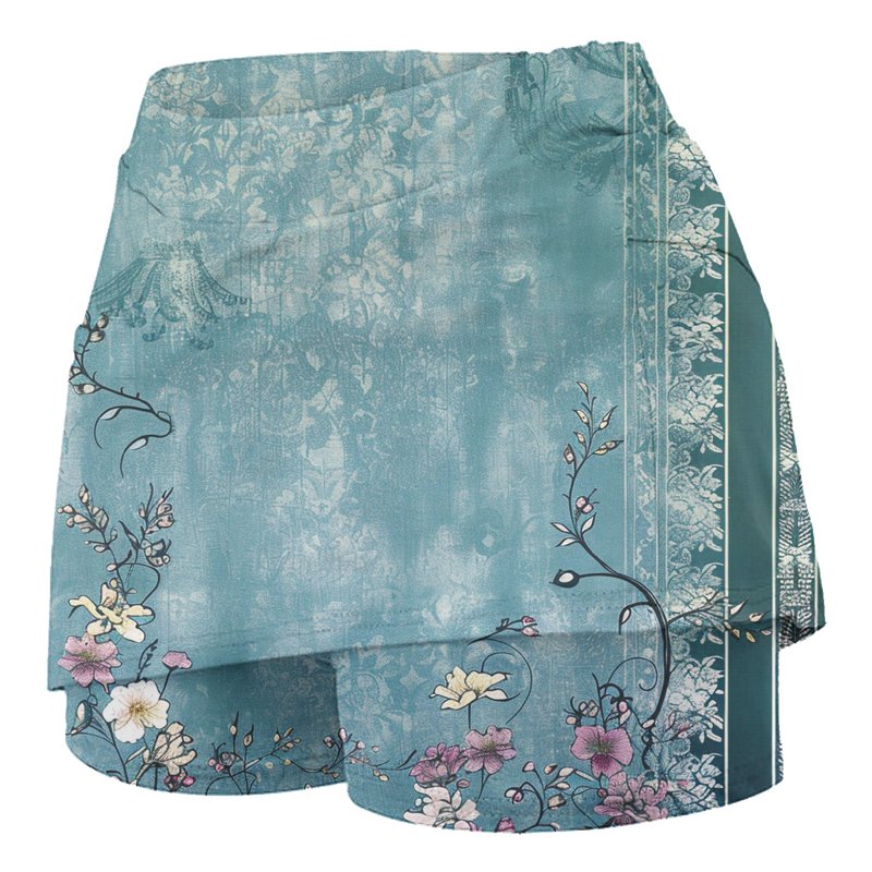 Plus Size Women's Tennis Skirt with Pockets - Quick-Dry Pleated Athletic Skort