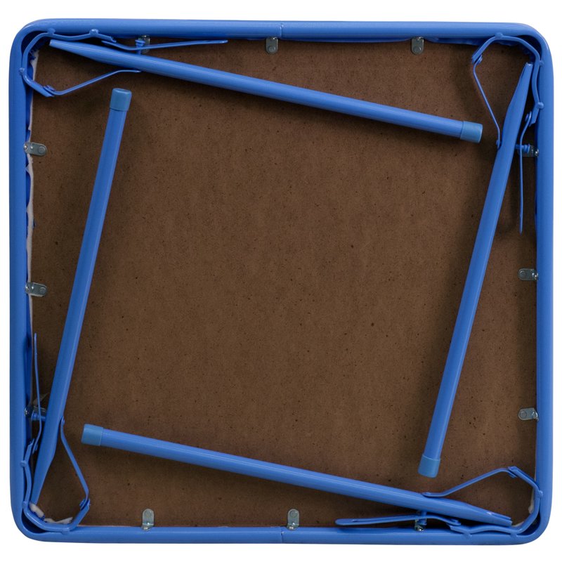 Kids Blue Folding Table - Multipurpose Toddler Play & Dining Table