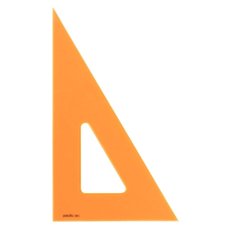 Clear Plastic Drafting Triangle for Technical Drawing and Architecture - 4 Inch, 30/60/90 and 45/90 Angles