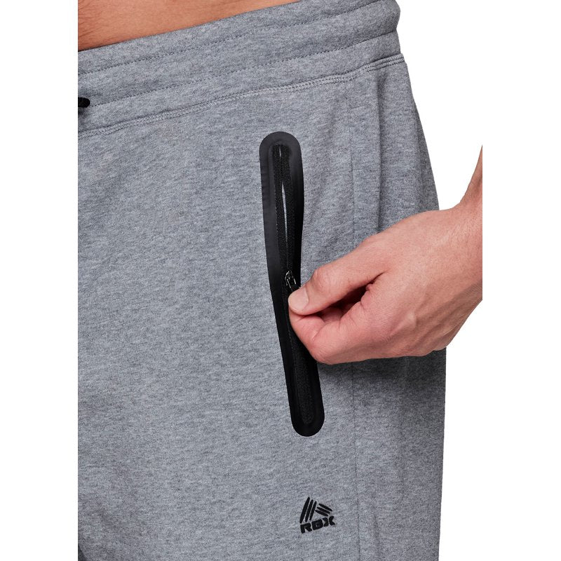 Men's Fleece Joggers with Bonded Zipper Pockets - Activewear Pants