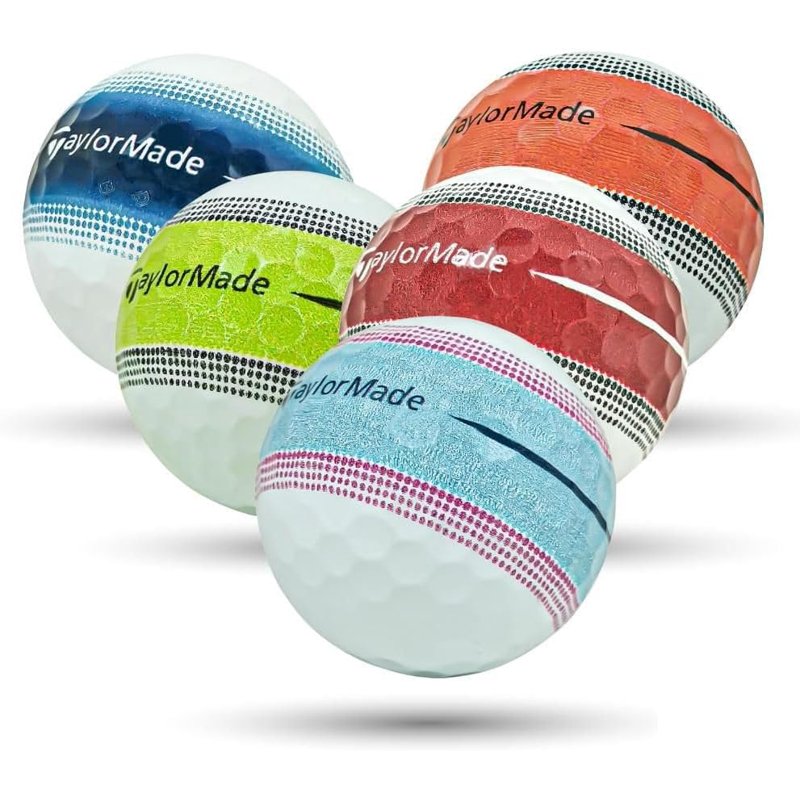 Pre-Owned TaylorMade Tour Response MX Stripe Golf Balls - Mix Pack, 12/48 Count
