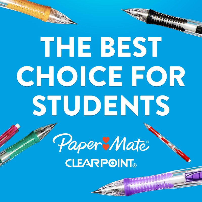 Paper Mate Clearpoint Mechanical Pencils HB #2 0.7mm Assorted Barrels - 10 Count (Variation: 10)