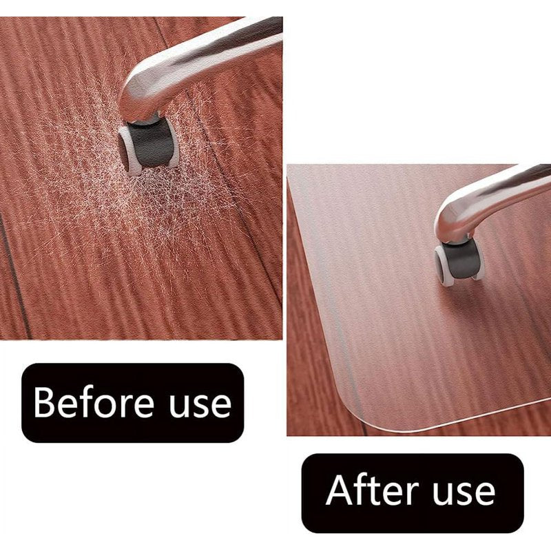 48x36 Clear PVC Office Chair Mat for Hardwood & Tile Floors - Protect & Ease Movement