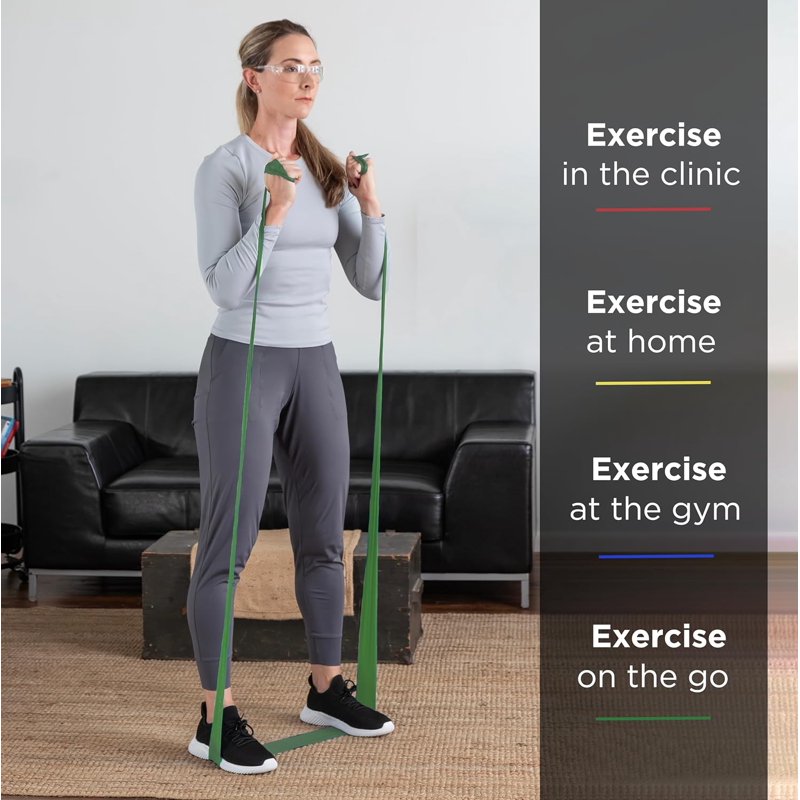 Professional Latex Resistance Bands – Heavy Resistance, 5 Feet, Multiple Colors