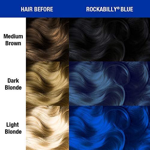Semi Permanent Hair Color - Vibrant Blue & Custom Shades - Vegan & Cruelty-Free, 4oz