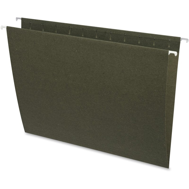 Green Hanging File Folders for Office & Business Use - 25 Pack