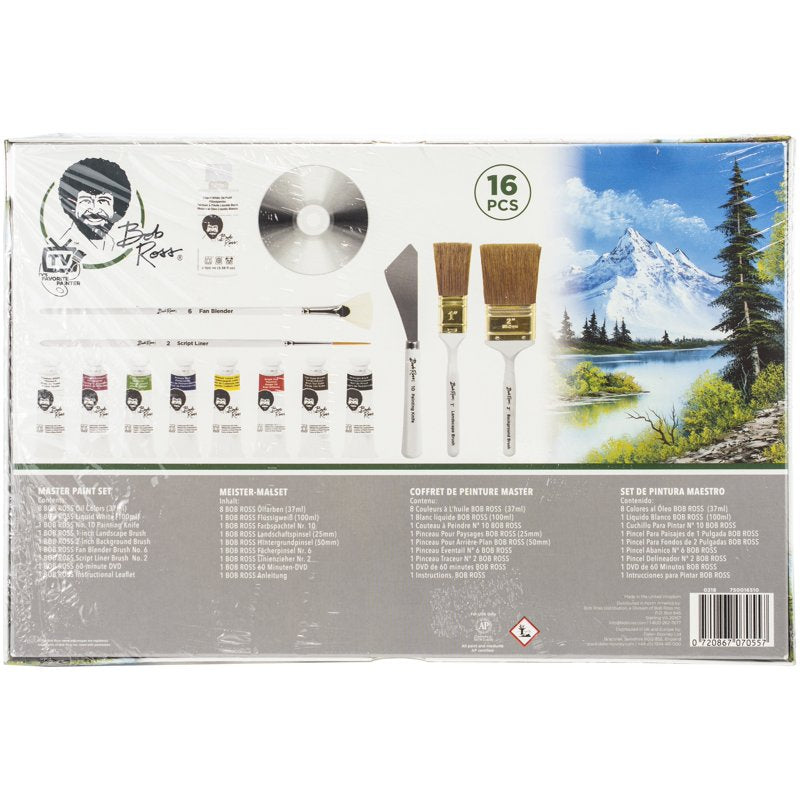 Bob Ross Paint Set with Oil Colors and Brushes - Art & Craft Supplies