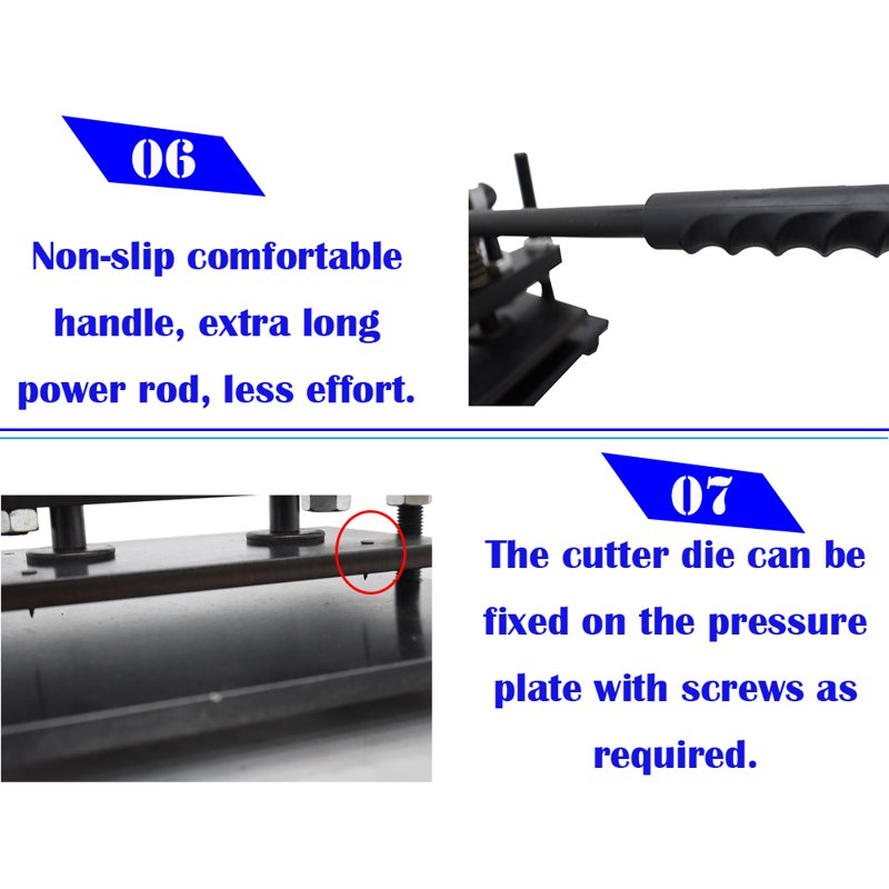 Manual Leather Cutting Machine Die Embossing Tool for Crafting DIY Leather Cloth